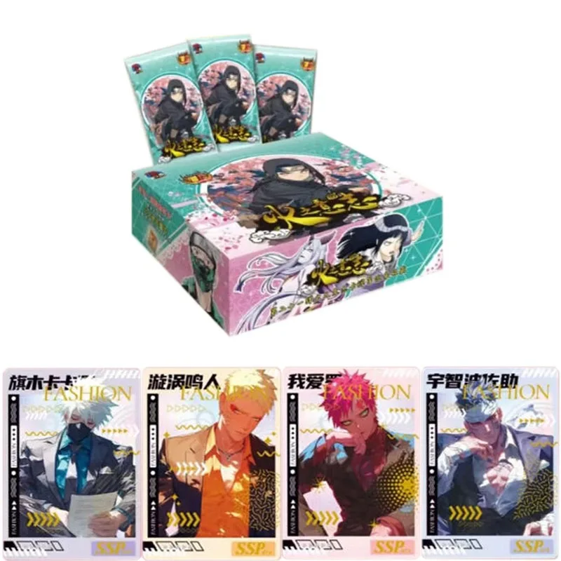 

Naruto Card Will of Fire Deluxe Collection Edition Card Naruto Sakura Sasuke Anime Character TCG Board Game Toys Children Gifts