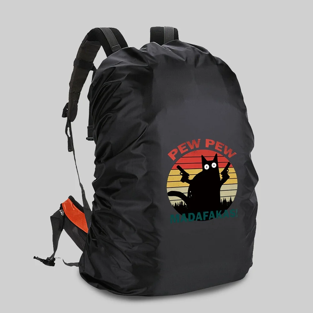 20-70l mochila capa à prova de chuva de acampamento à prova dwaterproof água poeira escalada ao ar livre portátil ultraleve sacos de desporto de viagem capa pew padrão