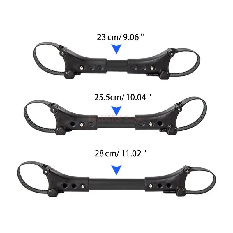 

C9GB 3Pcs Twin Baby Stroller Connector Universal Joints Triplets Quadruplets Infant Cart Secure Straps Adjustable Linker Hook