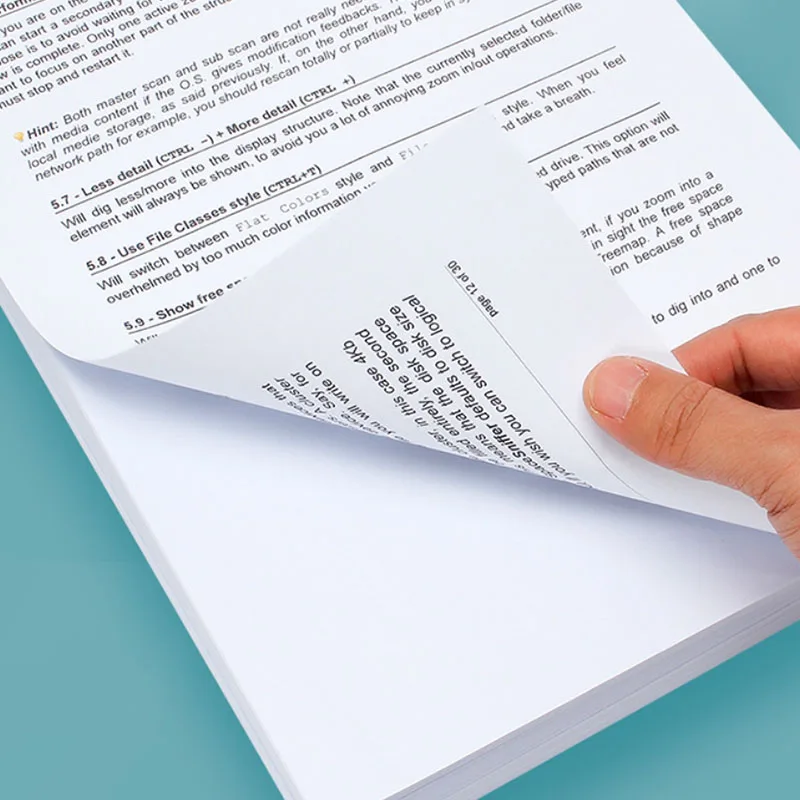 100Sheets 70G Blank Draft Paper A4 Copy Paper White Printer Paper Office Paper Practice Paper for Student A4 DIY Paper