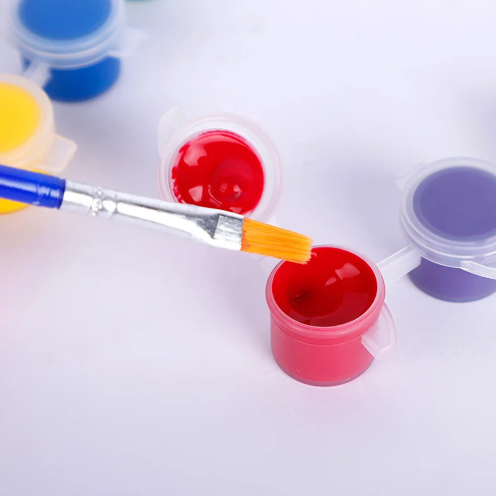 

42Pcs Acrylic Paint Brush Set Non-Toxic Pigments Bright Colors for Plaster Drawing Board Fan Kite Mask Acrylic Paint