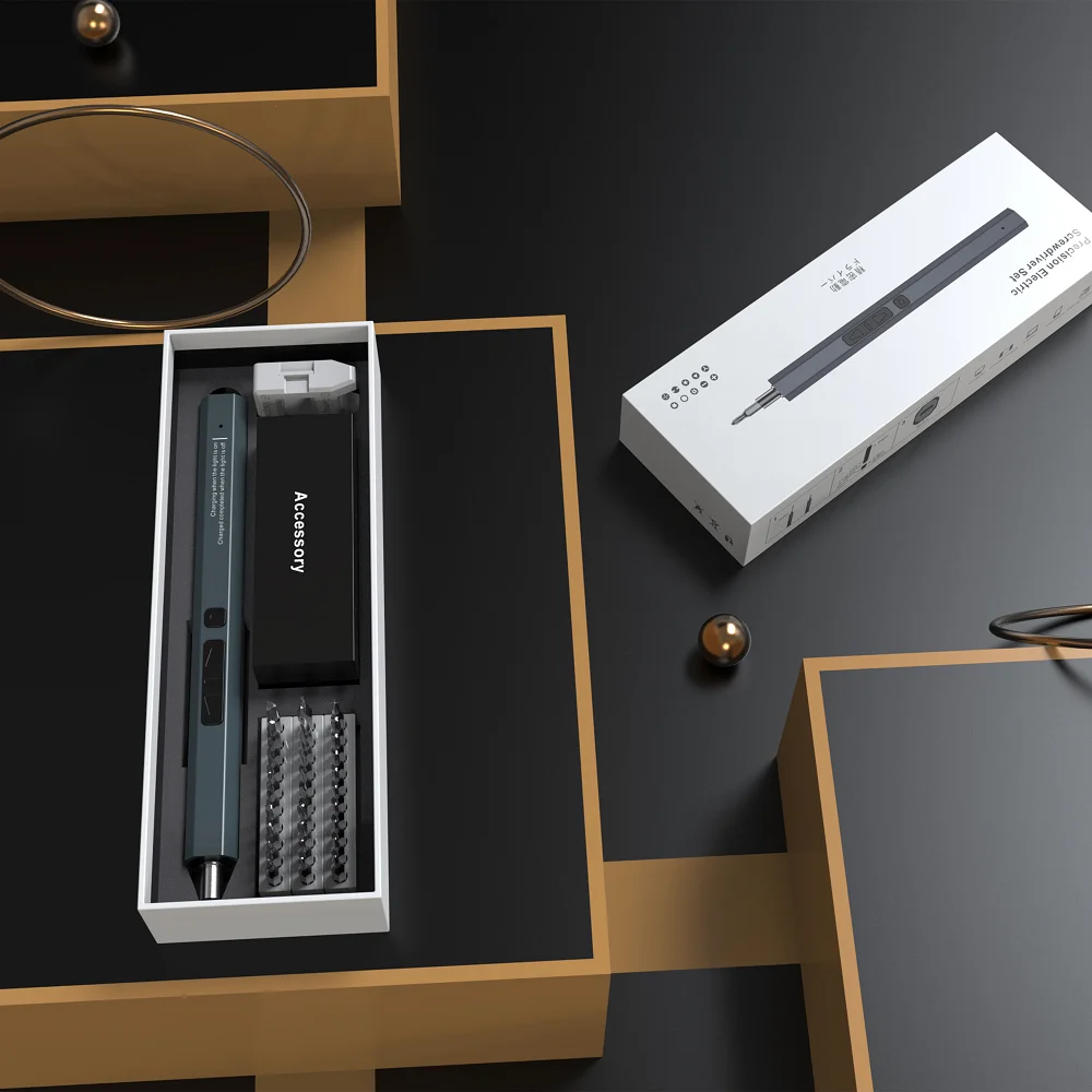 Precision ไขควงชุดไขควงไฟฟ้าชุดสำหรับซ่อมโทรศัพท์ชาร์จ Bit Mini สว่านแม่เหล็กเครื่องมือ