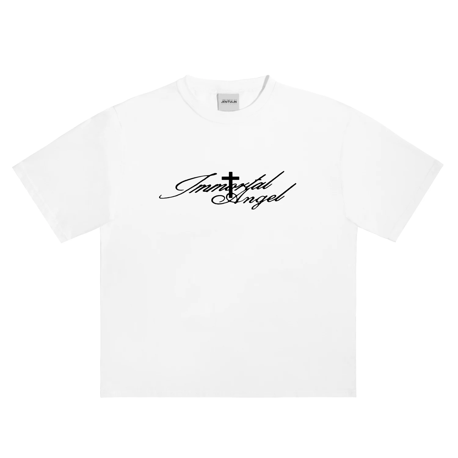 Camiseta coreana Y2K de algodón con estampado de letras Harajuku, camiseta de gran tamaño, ropa de calle de calle alta, ropa gótica Vintage de manga corta para mujer