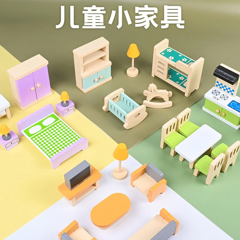 Meubles miniatures 1:12 maison de poupée cuisine chambre salle de bain salon ensemble bricolage scène maison de poupée jouer décoration fille jouet cadeau