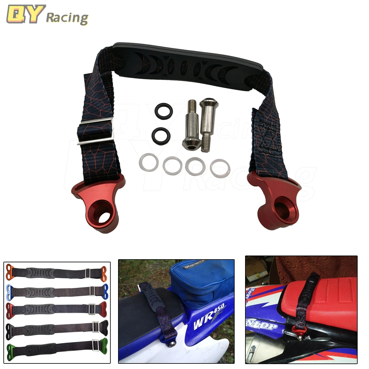 New Fork Rear Rescue Strap Sling Pull Belt For HONDA YAMAHA KAWASAKI CR CRF XR YZ WR WRF KXF KLX 85 125 150 250 450 Motocross