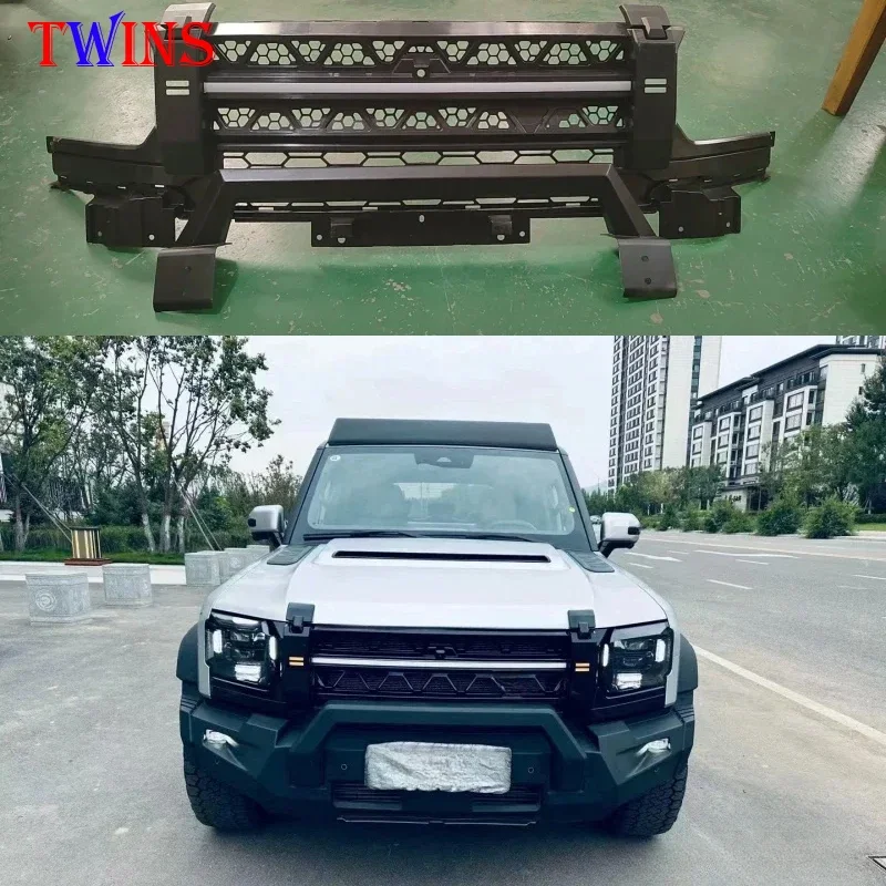 Car Front Bumper Grille JMK Official Modified Front Face Grille Fit for JETOUR Traveler T2 2024 Car Exterior decorate Accessorie