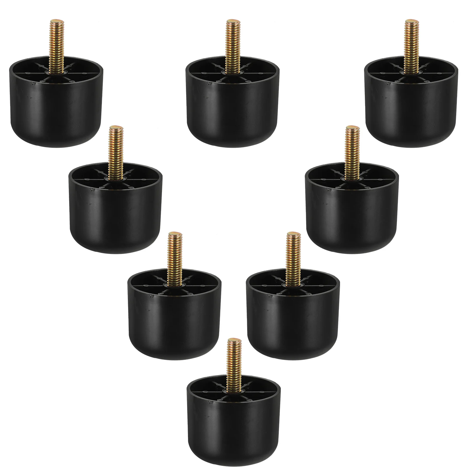 

8pcs Replacement Sofa Feet Round Plastic Furniture Legs For Chair Table Cabinet Anti-Scratch Durable Furniture Leg Set