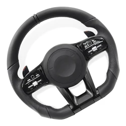 Car Steering Wheel for Mercedes Benz AMG W212 W204 W205 W222 W166 W167 W177 W253 A/B/C/E/S/G/V Class cls glc gle gls gla cla glk