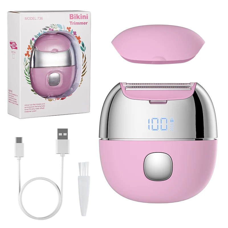 

RESUXI Women's Electric Epilator Digital Display Dry/Wet Hair Remover Waterproof Reciprocating Shaver Private Hair Trimmer