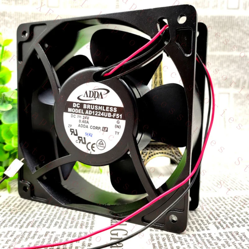 

D 1PC AD1224UB-F51 Cooling Fan 24V 0.40A 120*120*38mm 2Pin New