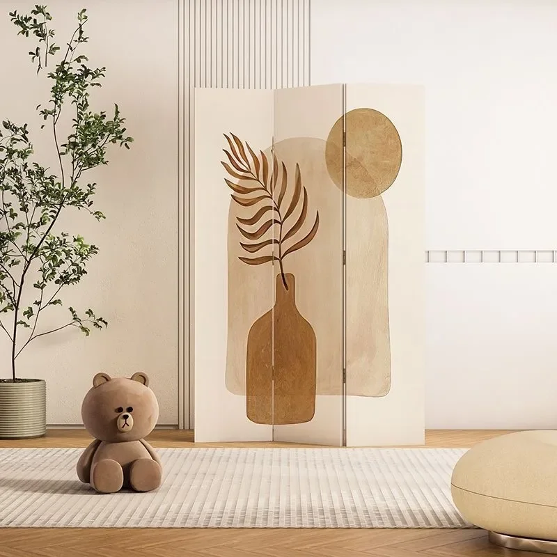 Modern Simple Folding Screen Partition for Living Room Door Cover Bed Decoration Mobile Bedroom Office Sofa Divider