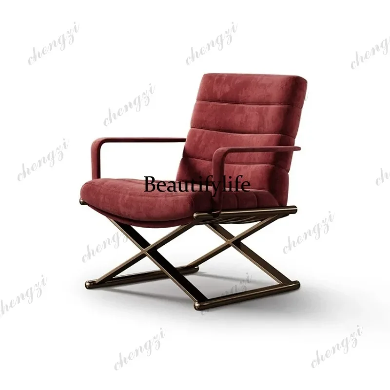 EE182 leather sofa chair large flat floor living room high-end new leisure sofa single chair