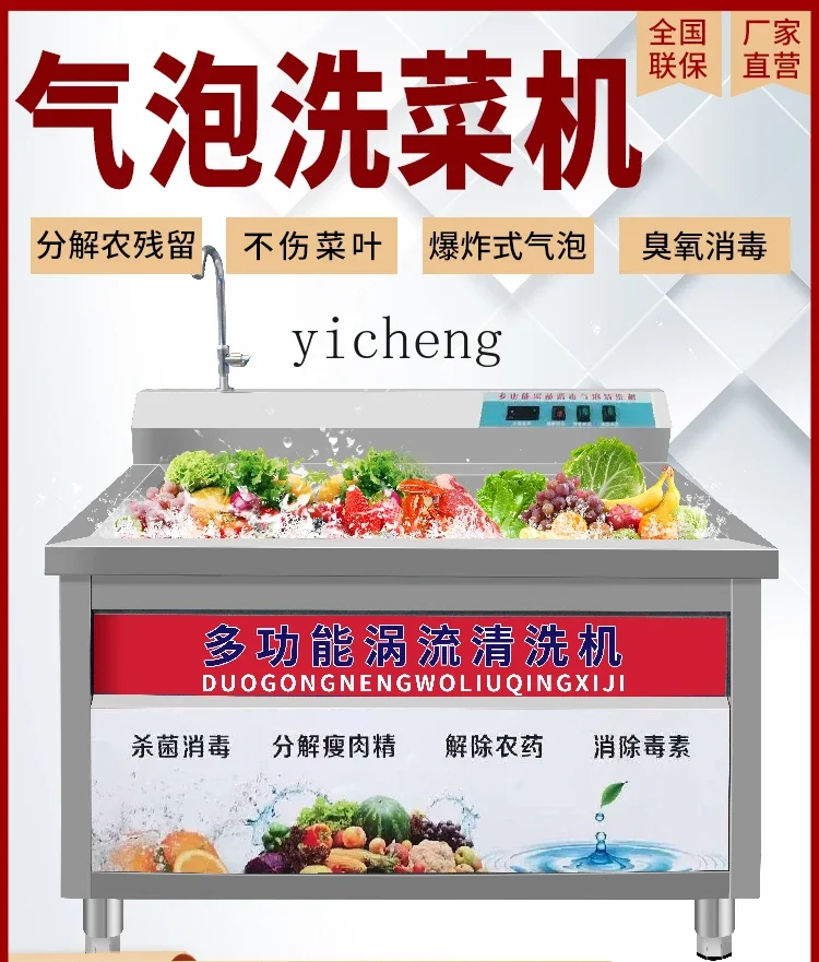 ZK automatic vegetable washing machine commercial bubble vegetable  machine fruit washing commercial meat washing machine