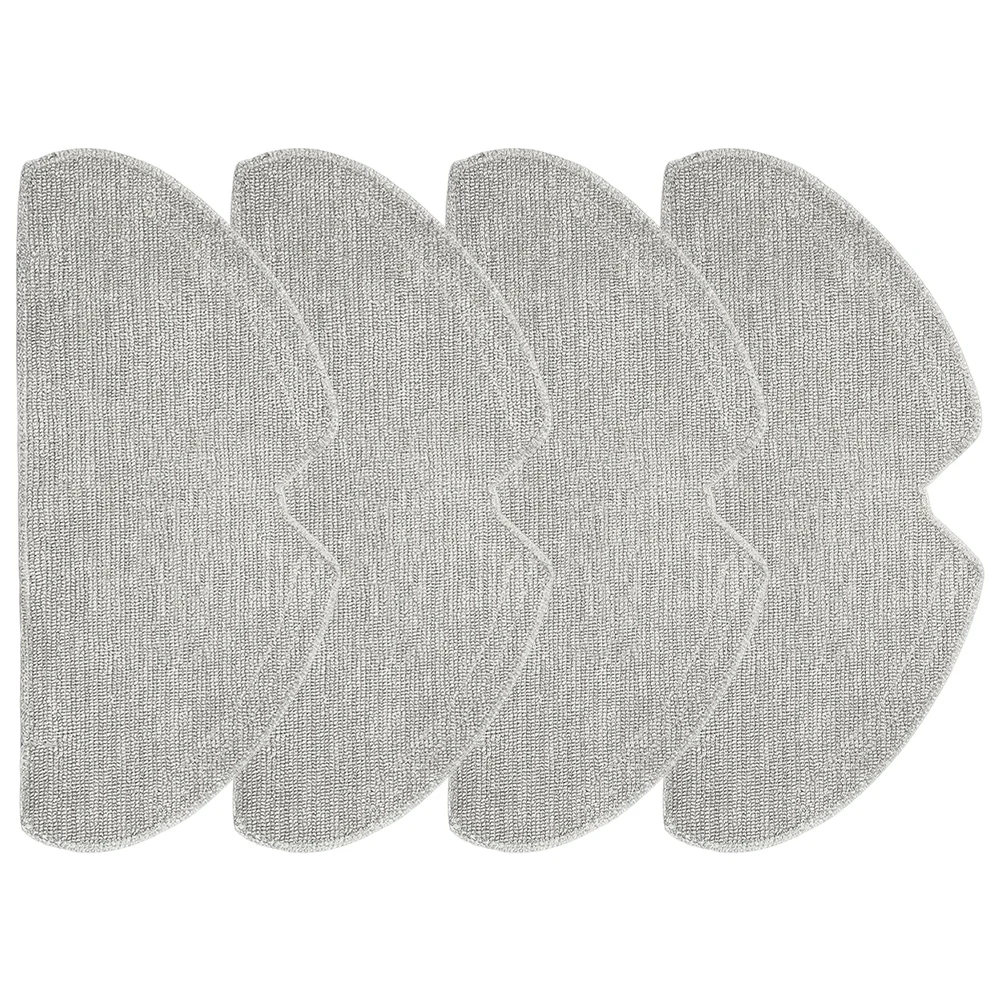 

Серый робот-пылесос, тряпки для швабры из микрофибры, 4 шт., замена, простой процесс установки, эффективная мытье полов