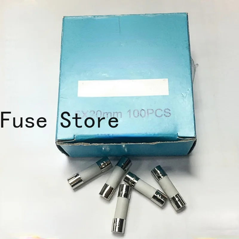 

10PCS Ceramic Double-cap Fuse Tube With Feet Is Quick-breaking, Slow-breaking 5*20mm 10A 15A 20A 25A 30A.