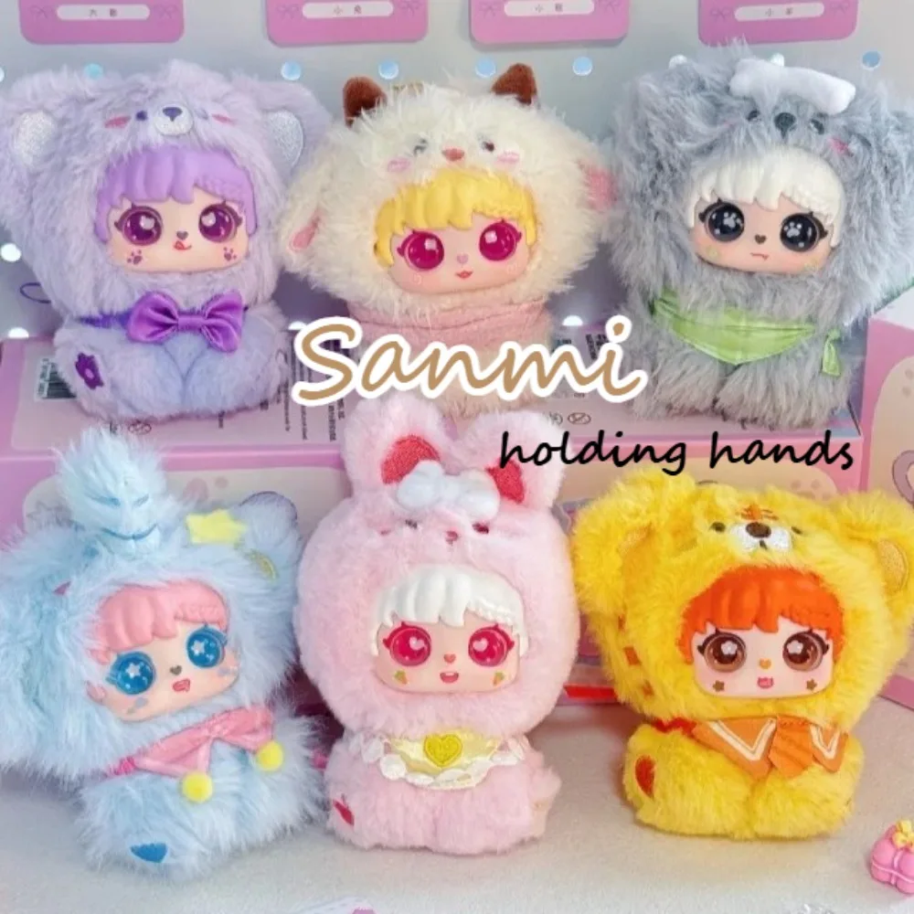 

Authentic Sanmi Rabbit Little Treasure Hand in Hand Series Plush Blind Box Mystery Box Collectibles Girl Surprise Gift Handmade
