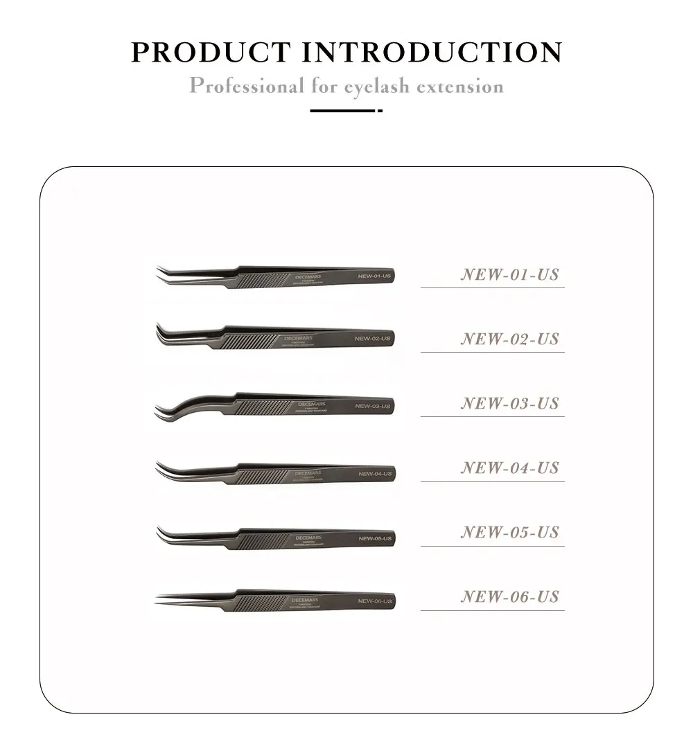 DeceMars New Type Eyelash Extension Tweezers