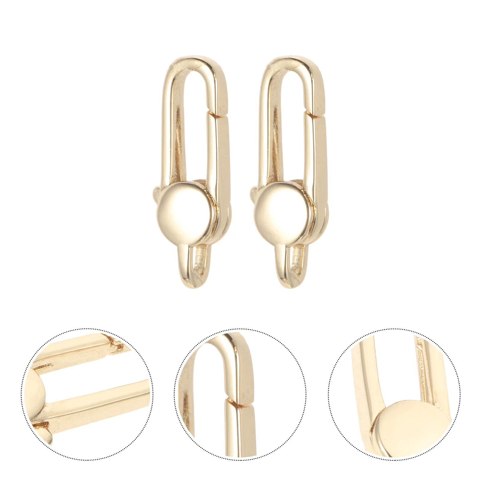 

2pcs Key Chain Lobster Clasp Alloy Extender Buckle Necklace Making Jewelry Repair Kit Gold Clasp Non Fading Lobster Claw