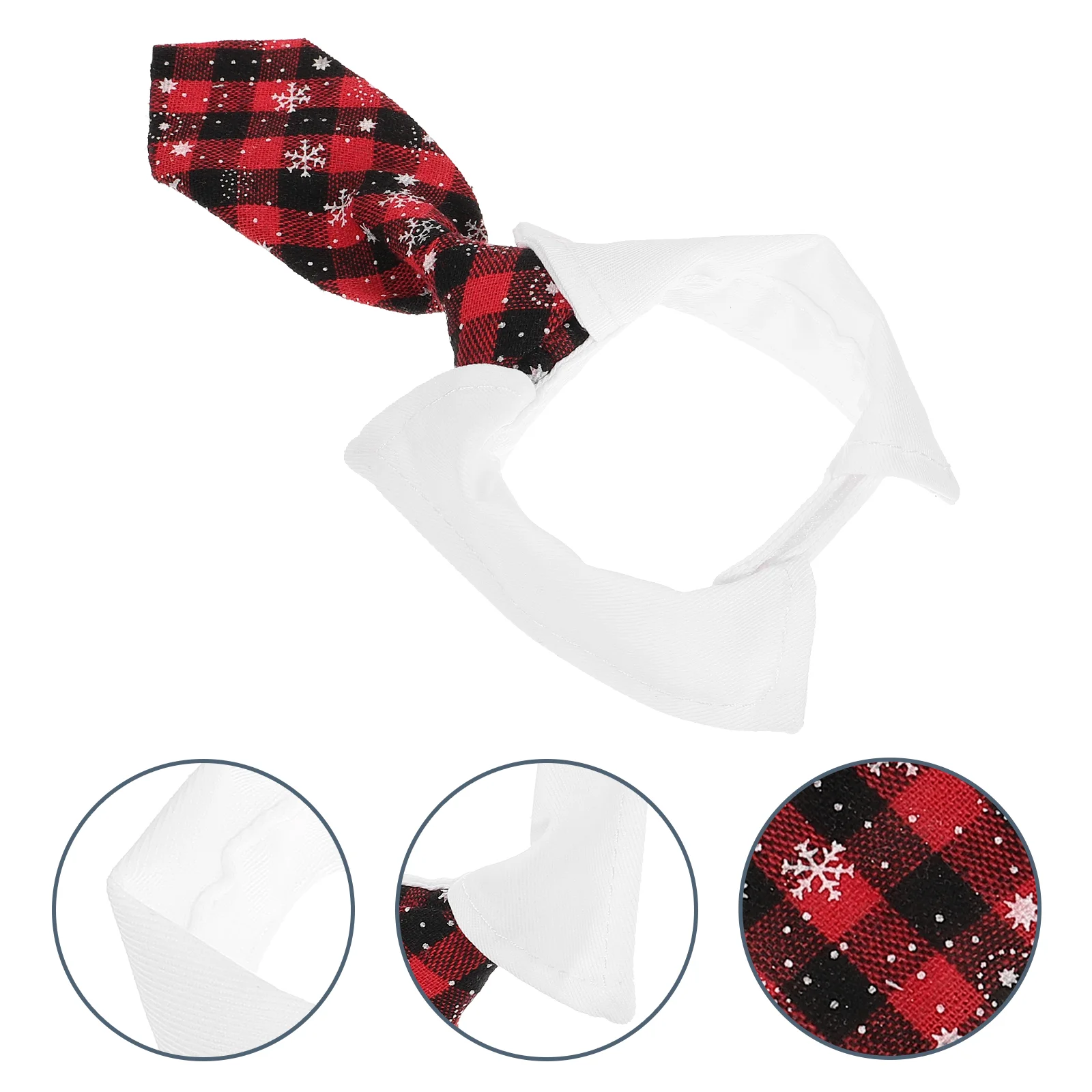 Dog Gentleman Saliva Towel British Style Tie Cat Neck Scarf Cute Collar Pet Supplies ([black and Red] Plaid) Dreses Lattice