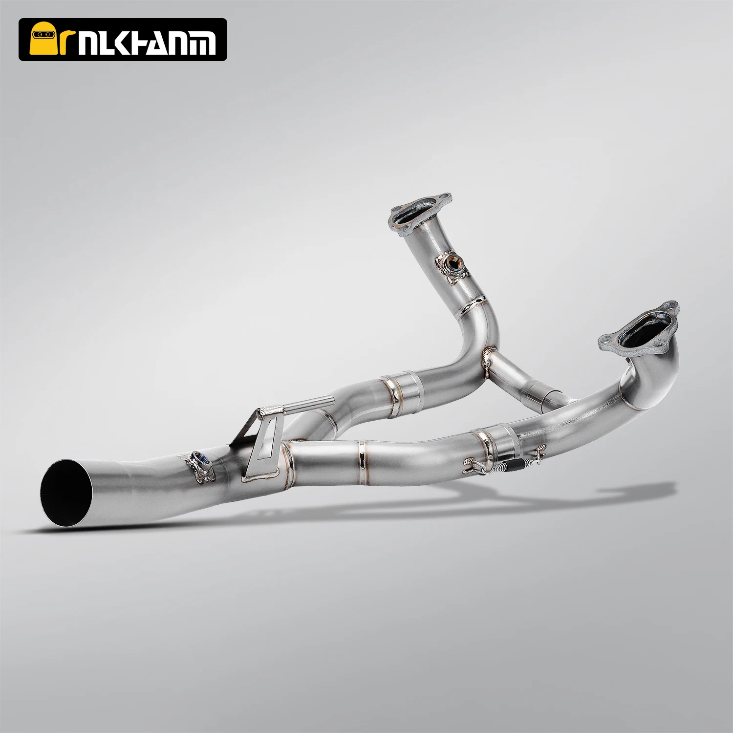 For R1250GS ADV Motorcycle exhaust system modification, Ti. alloy front end for R1250GS ADV 2013-2023