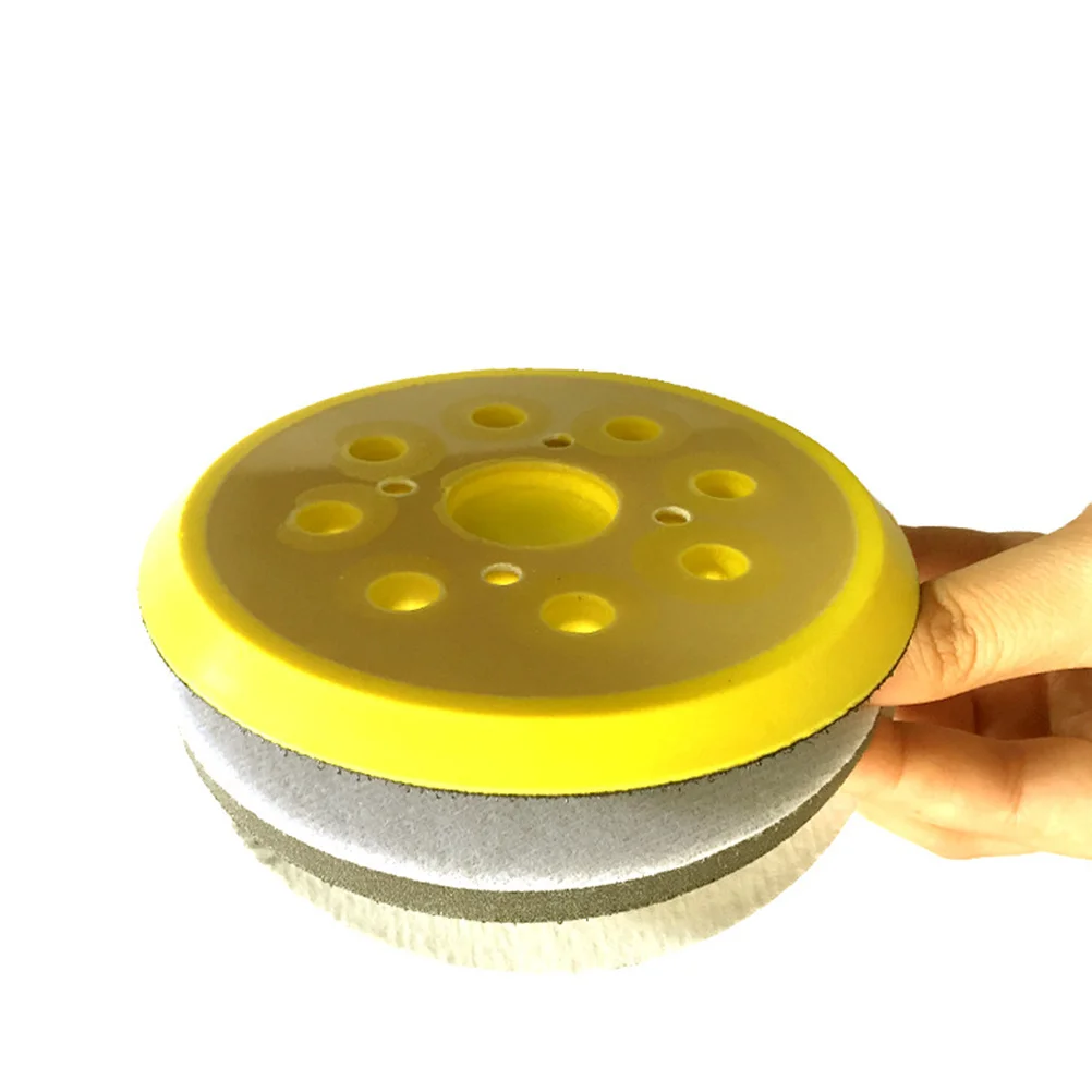 Electric Polishing Disc 125mm 8 Hole Sandpaper Plate Easy Install Balanced Module Long Life Grinding Disc Sandpaper Plate