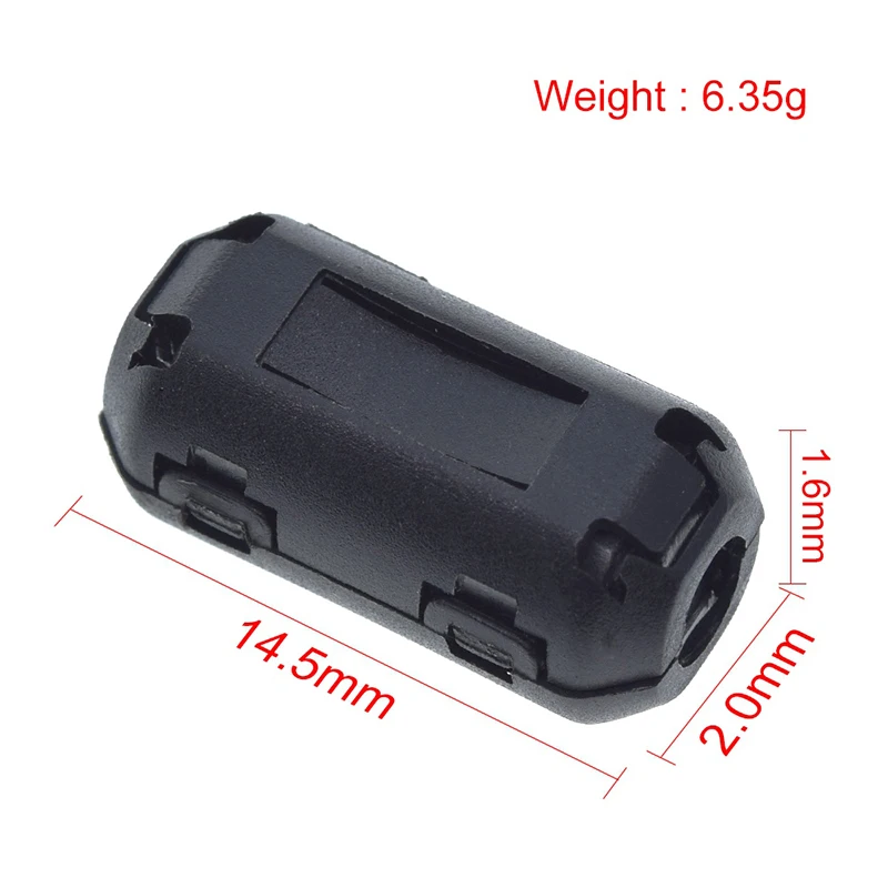 4 stücke Clip-On Ferrit Ring Core Noise Suppressor Für EMI RFI Clip Kabel Aktive Komponenten Filter Dropship – Detail 5