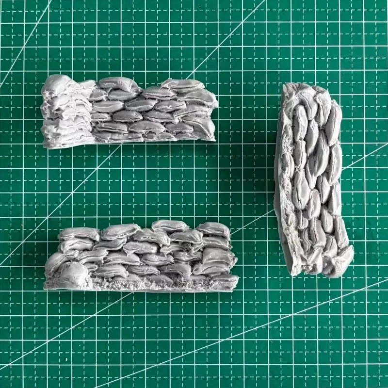 Modelo de resina fundida em escala 1/35, kit montado, saco de areia, modelo de cena, desmontado e sem pintura