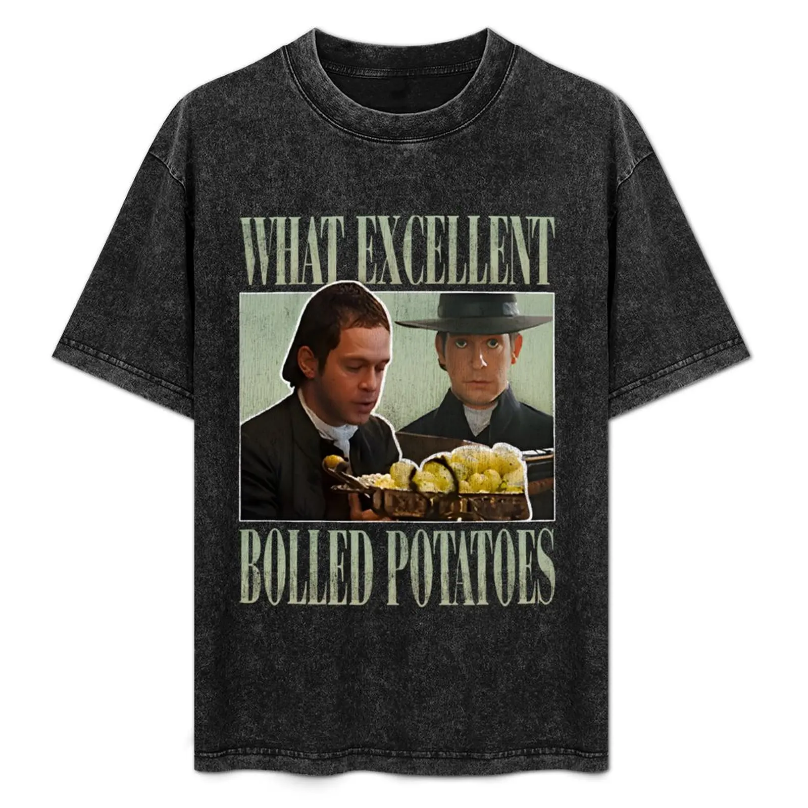 

Mr. Collins What Excellent Boiled Potatoes T-Shirt Festival Casual Short Sleeve