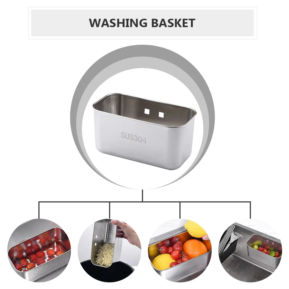 

High-Quality Stainless Steel Kitchen Sink Basket Waterproof Rust-Proof Strong Suction Easy Install Space Saving Storage Strainer