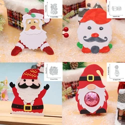 Metal Cutting Dies Christmas Santa Claus Scrapbooking Blade Punch Cut Embossing Stencils Album Paper Card Template Mold Craft