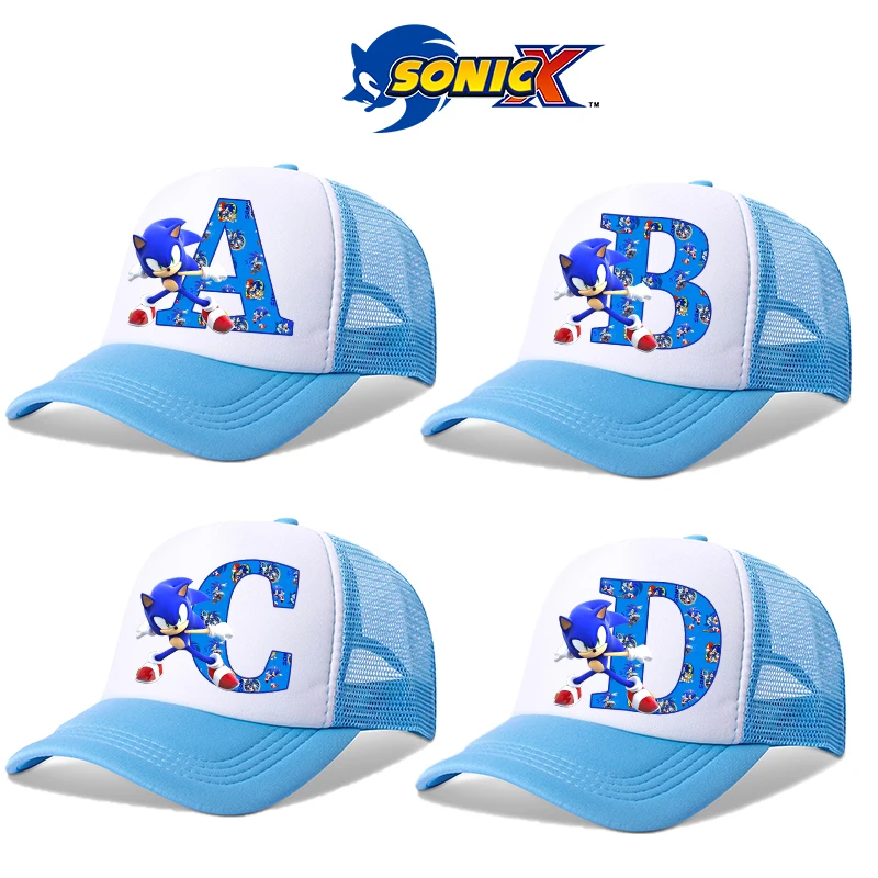 

Sonics Baseball Caps Boy Girl Cartoon Anime Print Sun Hats Child Casual Fashion Duckbill Cap Hip Hop Parent-child Summer Sunhat