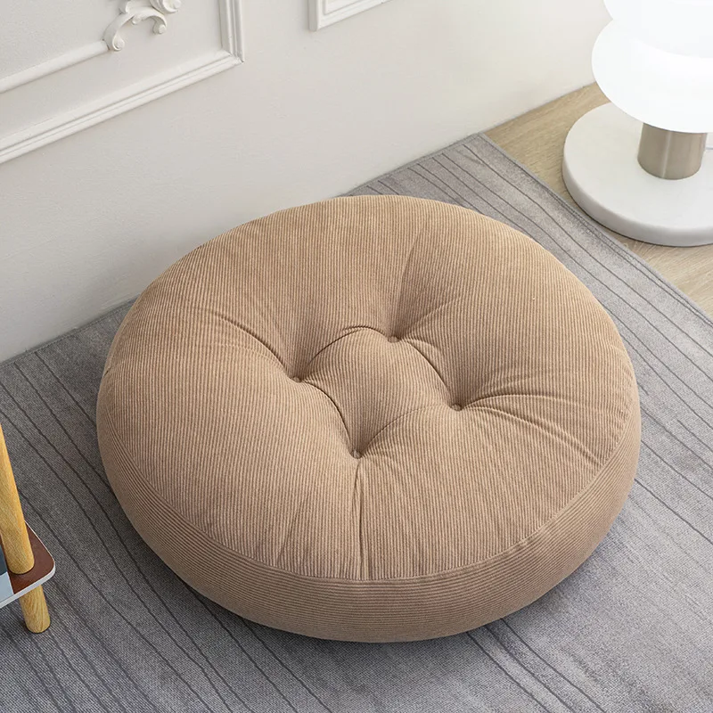 EIFLOY-Corduroy Floor Pillow Cushion Sitting, Round  Adults Meditation Futon, Sofa Couch Back Seating Pouf, Indoor Outdoor