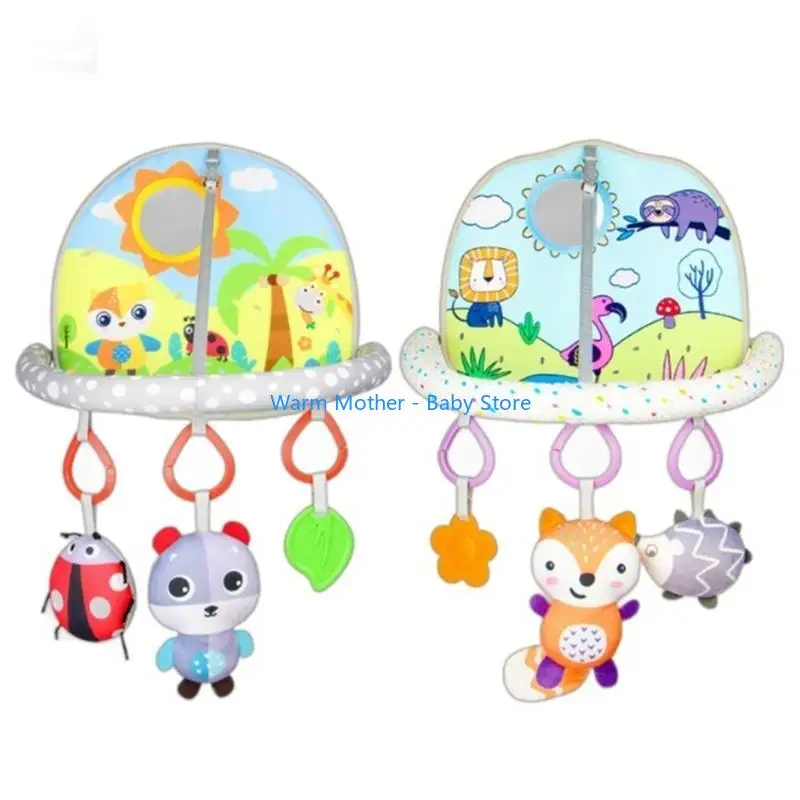 Jouet en voiture pour bébé, salle sport, siège arrière engageant, avec papier sonore, Stimulation du nourrisson le