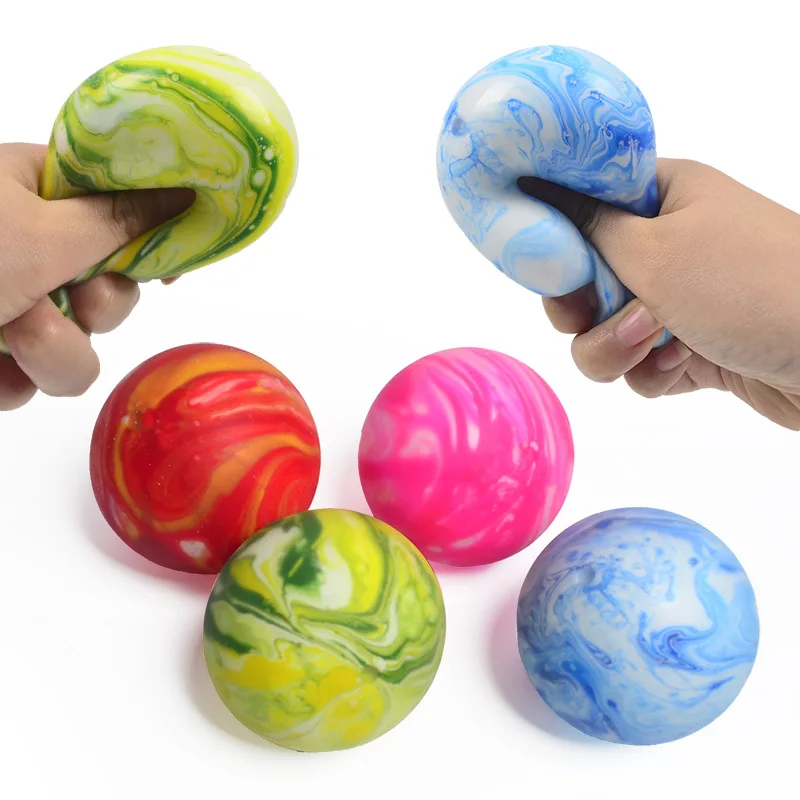 TPR Stressabbau-Mehlball zum Quetschen, langsam rückfedernd, Handgriff, weiches Gel, Fidget-Spielzeug, Squishy Stress- und Angstabbau-Ball, Jungen-Spielzeug, Geschenk