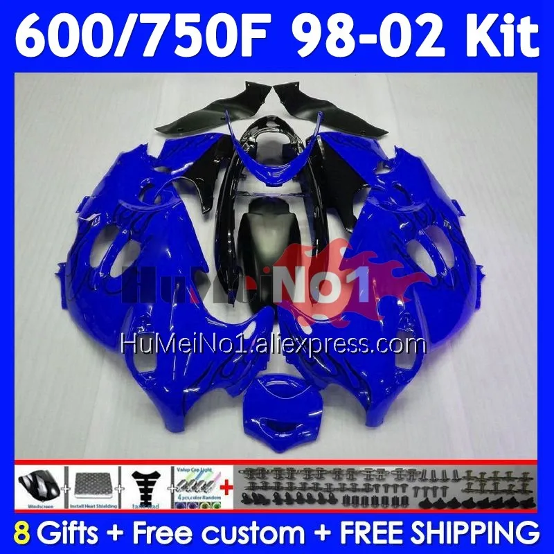 Kit For SUZUKI KATANA GSXF 750 600 Light blue GSXF750 114No.56 GSXF600 98 99 00 01 02 GSX750F 1998 1999 2000 2001 2002 Fairing