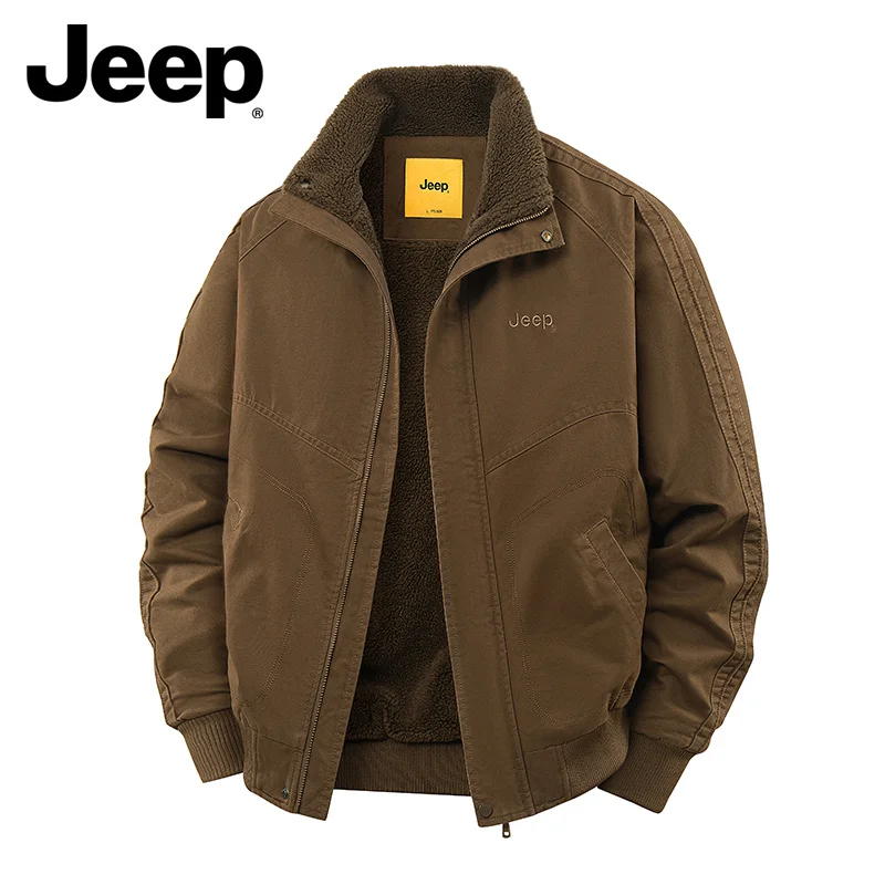 

Мужская флисовая куртка Jeep: классическая американская утепленная ветрозащитная куртка для осени и зимы