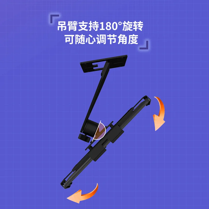Golf Cart Tablet Mount Metal Anti Theft Overhead Ceiling Bracket for Vehicle Tablet Holder
