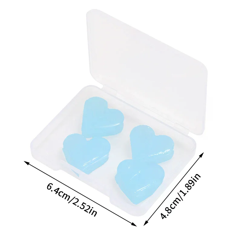 4/6 قطعة سدادات سيليكون لينة الشمع الأذن المقابس قابلة لإعادة الاستخدام إلغاء الضوضاء هلام الأذن المقابس سماعات أذن مقاومة للماء للنوم السباحة