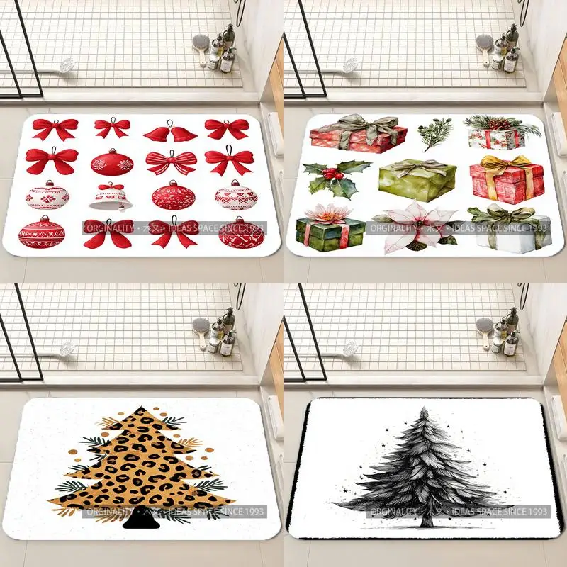 

Snowy Pine Tree Mat Living Room Decoration Home Sofa Non-Slip Carpet Study Bedroom Tatami Children'S Soft Floor Mat