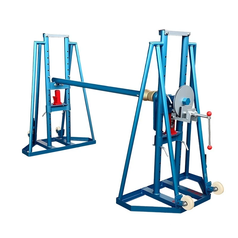 Combined cable pay-off frame Electric power construction pay-off equipment Hydraulic brake Take-off disc Hydraulic wire