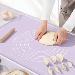 Large Thick Silicone Kneading Mat Food Non-Stick Surface Rolling Dough Mat with Scale Cake Pastry Pad Baking Tools Accessories