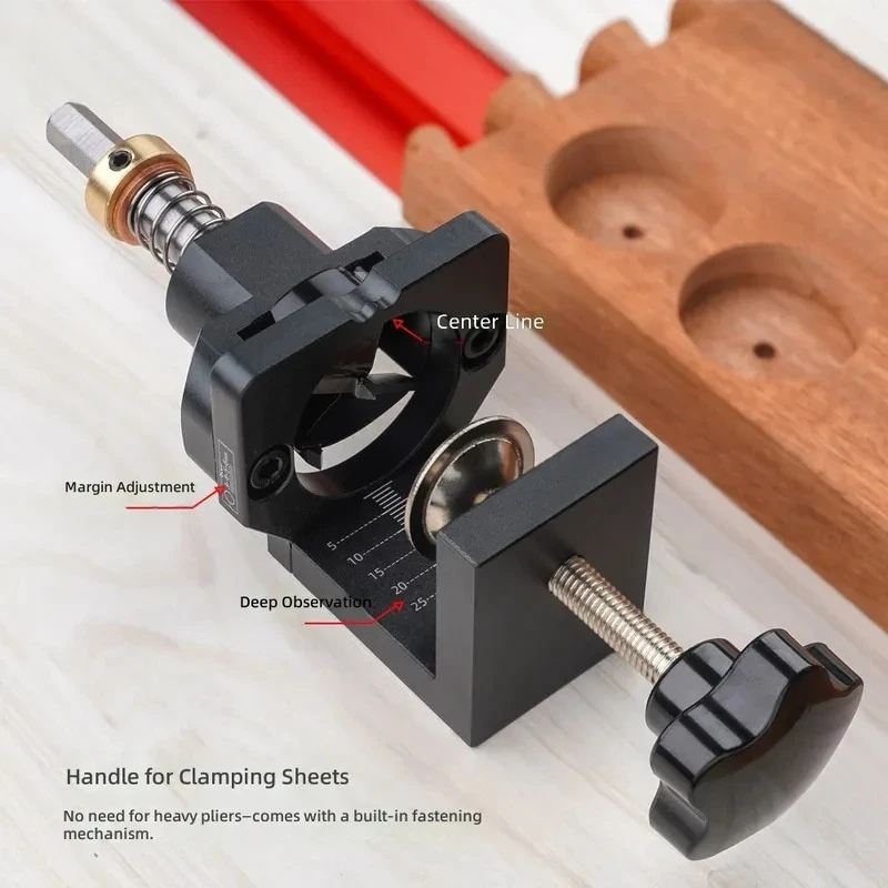 35mm Cabinet Door Hinge Hole Punch Woodworking Tool Wardrobe Hinge Positioning Boring Bit Drill Opener for Furniture Assembly