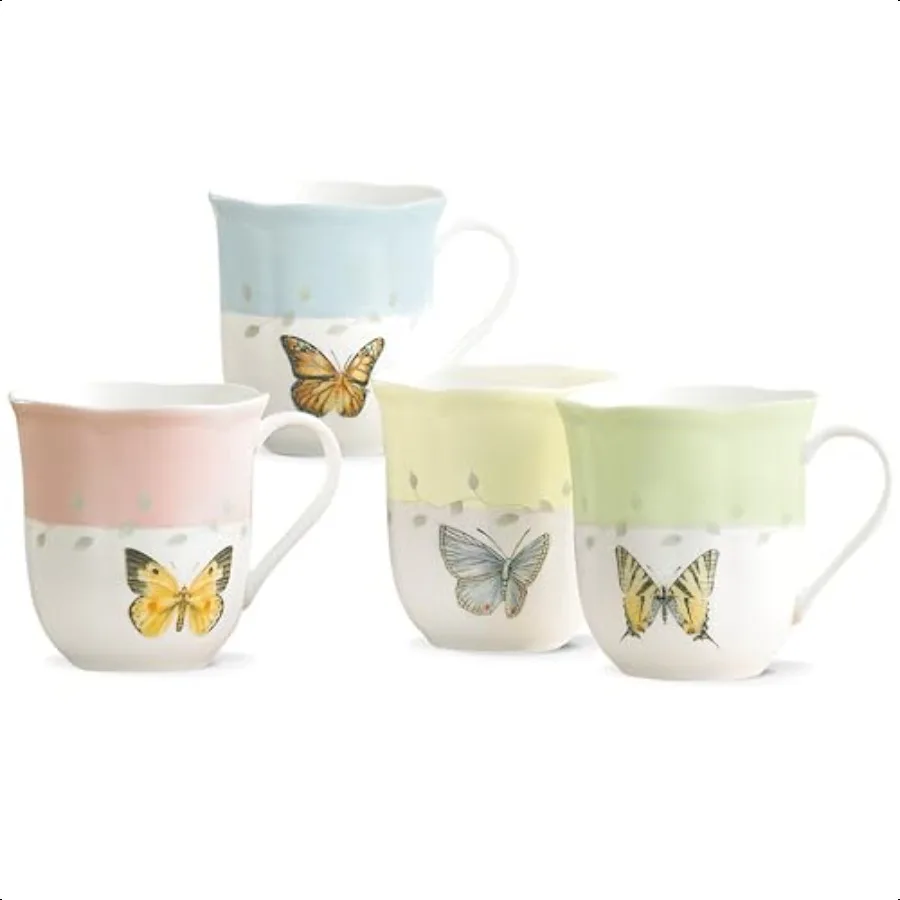 

Lenox 773903 Набор кружек Butterfly Meadow из 4 предметов, разноцветный, 1,85 фунта