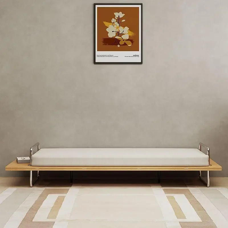Japanese-style small apartment foldable sitting and lying dual-purpose fabric sofa bed household invisible bed Murphy bed