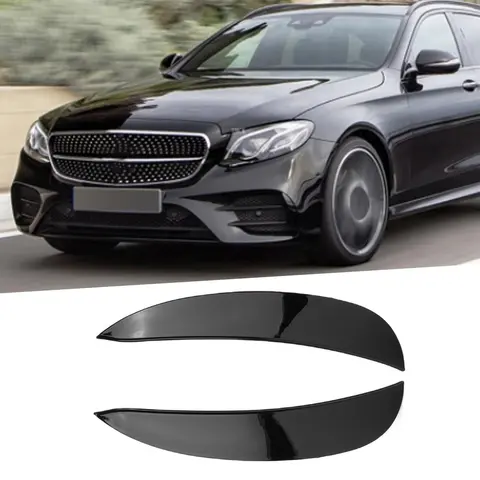 자동차 앞 범퍼 카나드 ABS 범퍼 스포일러 윙 교체, 메르세데스 벤츠 E 클래스 W213 AMG 라인 2016-2020, 2 개