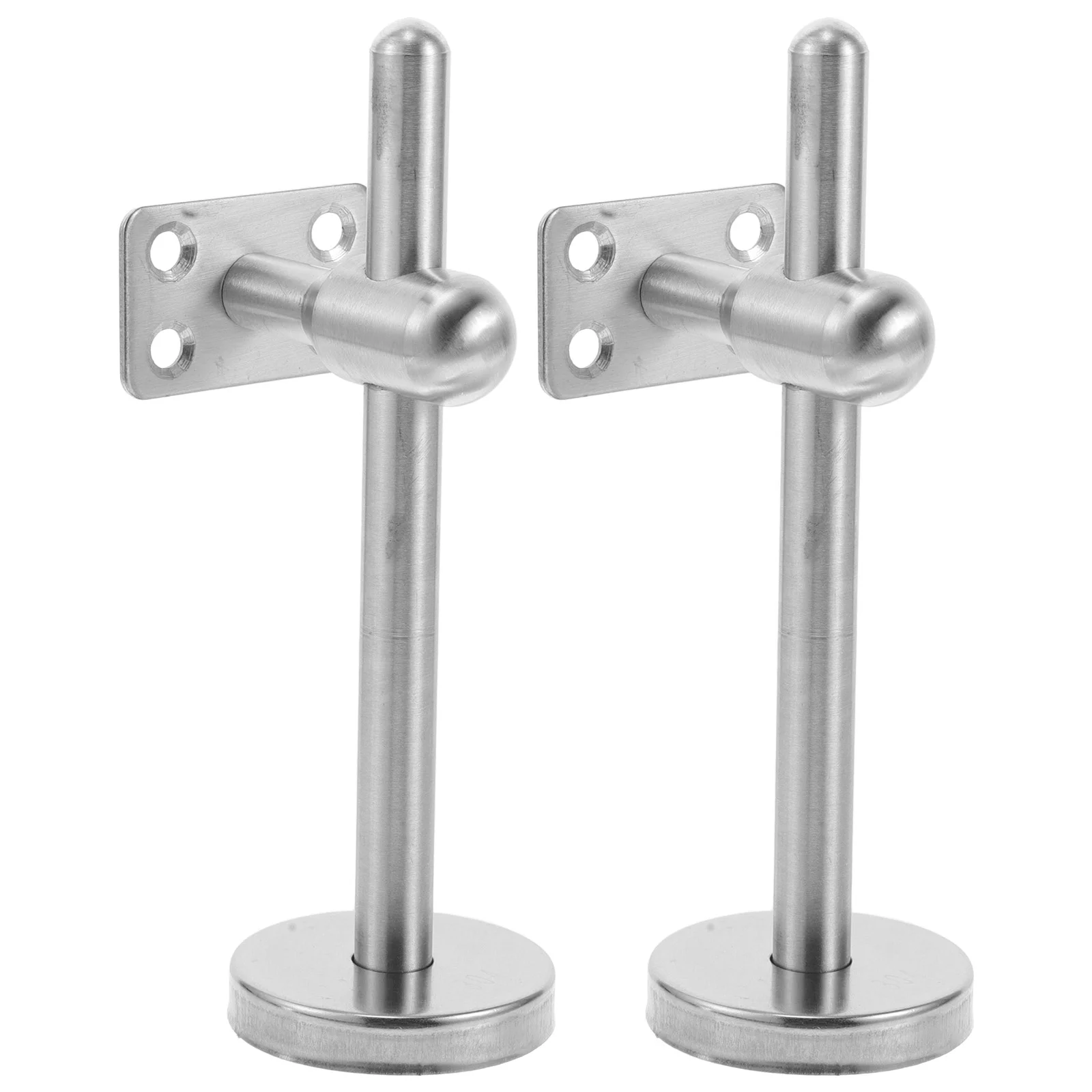 2 Sets Armrest Fixing Bracket Handrail Stair Supports Connector Stainless Steel Base