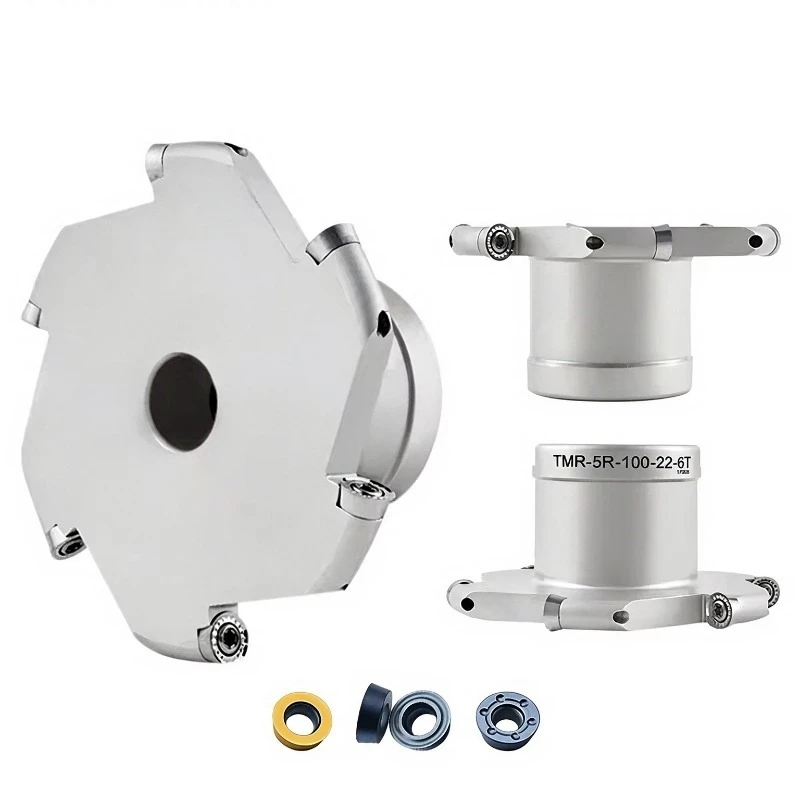 TMR SMP EMR Face Mill Cutter Head EMRW6R EMR5R 63 50 80 100 RPMT End Mill Head Cutting Machining Round Nose Face Cutter