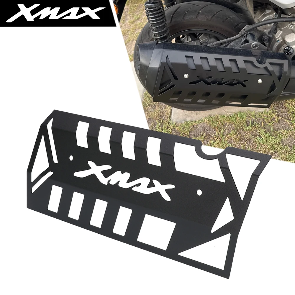 

Motorcycle Accessories Exhaust Guard Exhaust Protector Scald Proof Lid Exhaust Cover For YAMAHA XMAX 300 X-MAX 300 250 2017-2024
