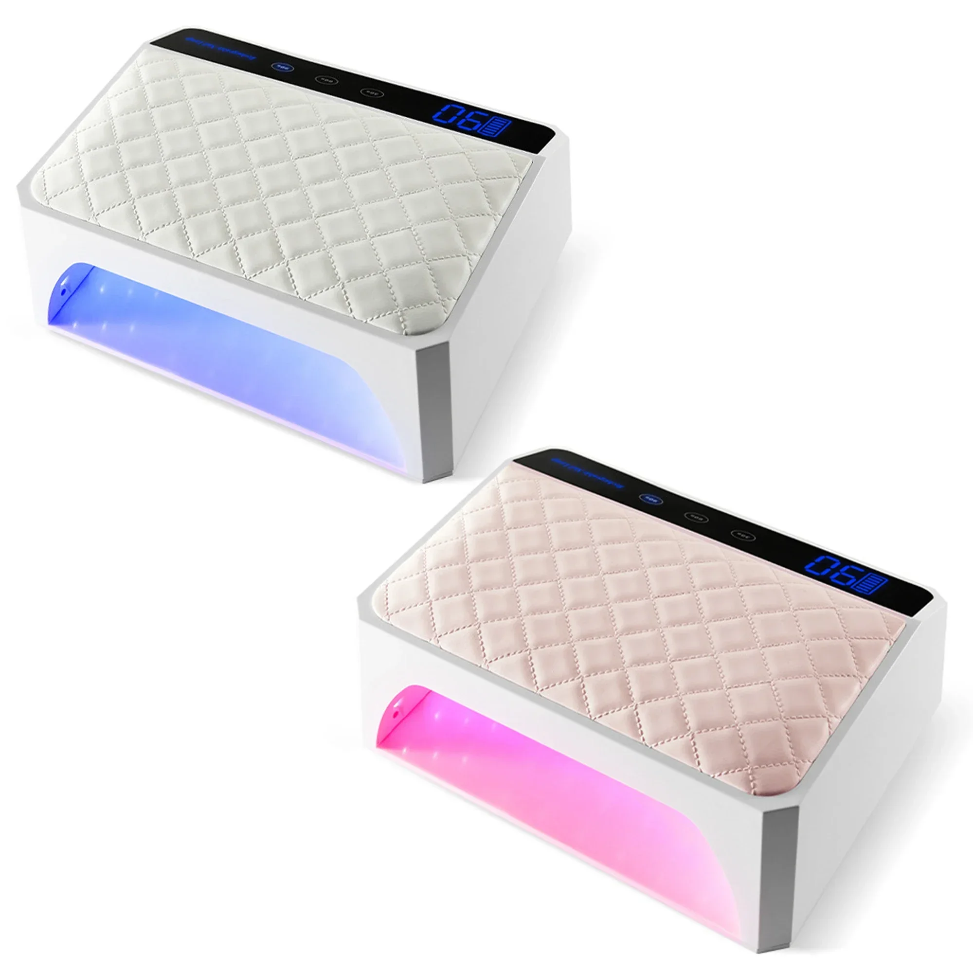 2023 New Design Extra Large Space For Tow Hands 178W X40 Cordless UV LED Nail Lamp With Hand Pillow Rechargeable Nail Dryer