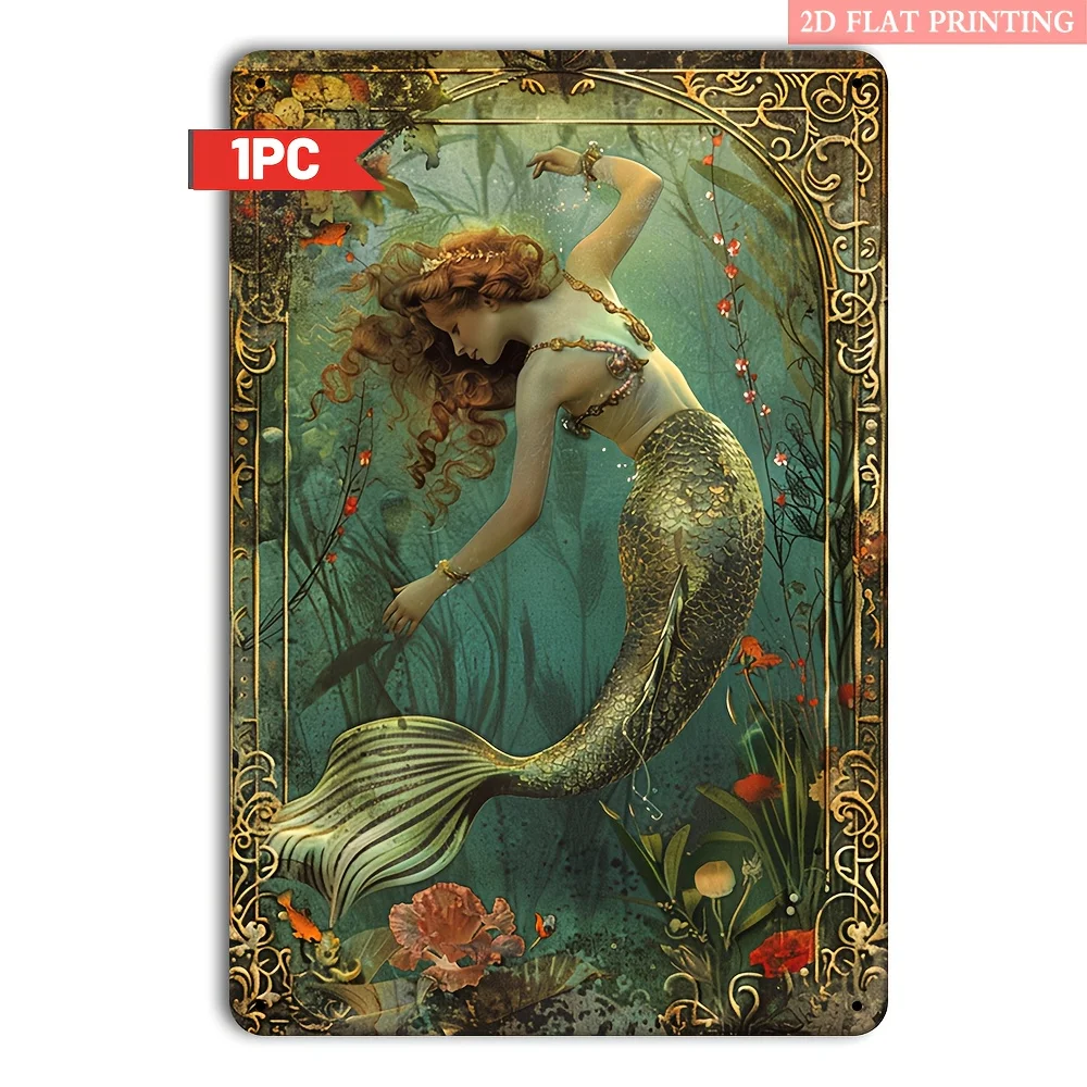 2D Flat - A 2D Flat Pattern Depicted on A Vintage Metal Tin Sign, Perfect for Home Decor. This Fun Wall Art Is Suitable Homes